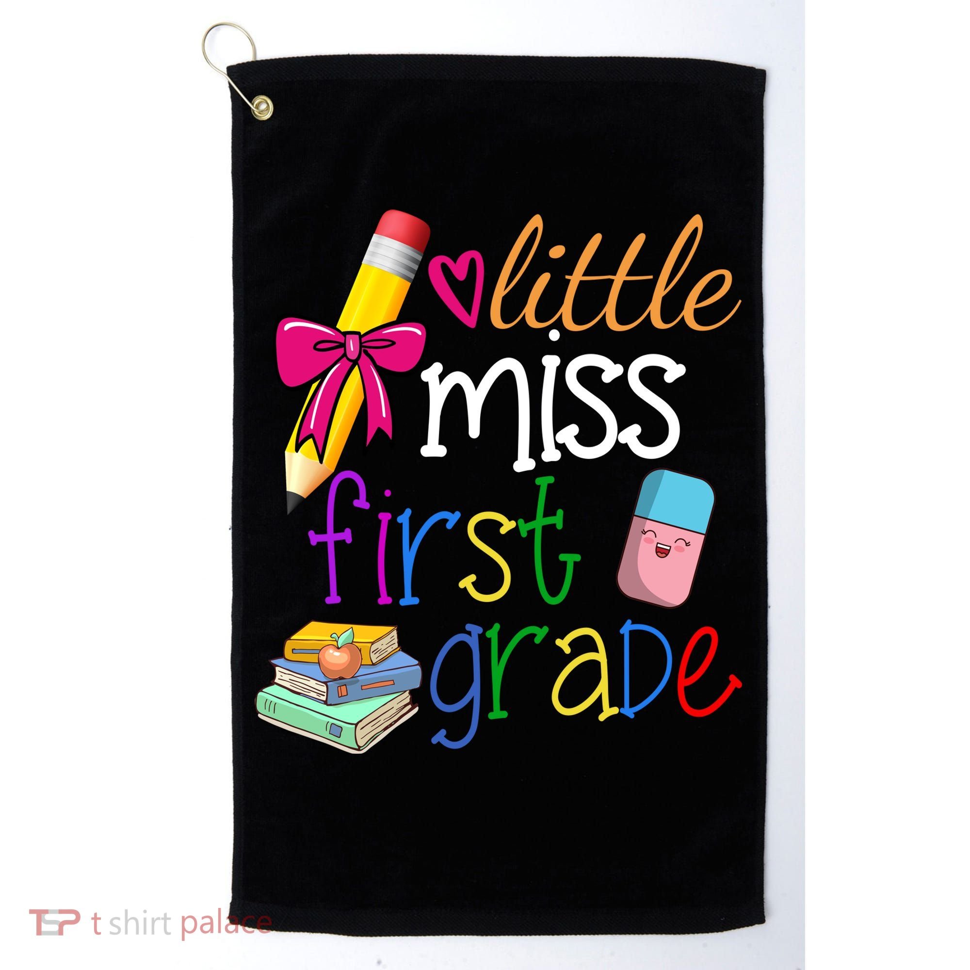 Little Miss First Grade Golf Towel