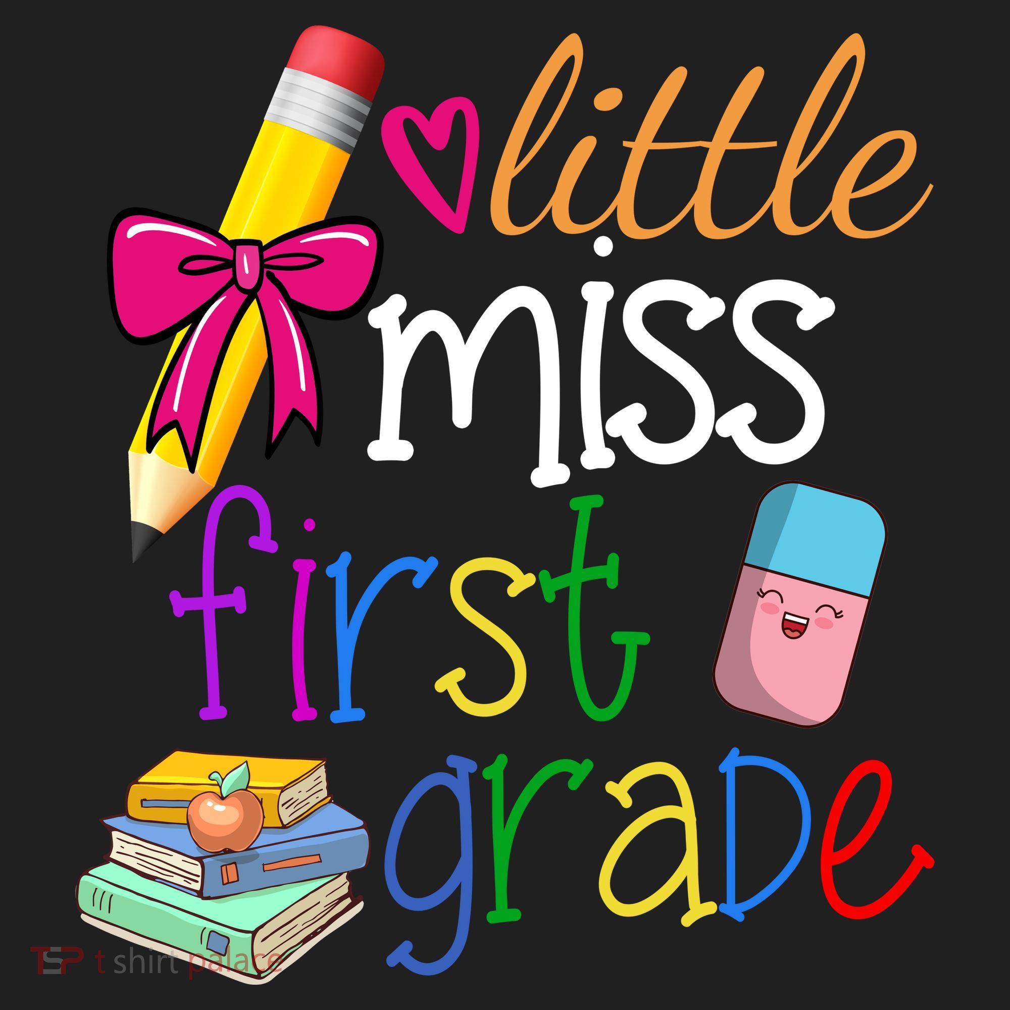 Little Miss First Grade Golf Towel