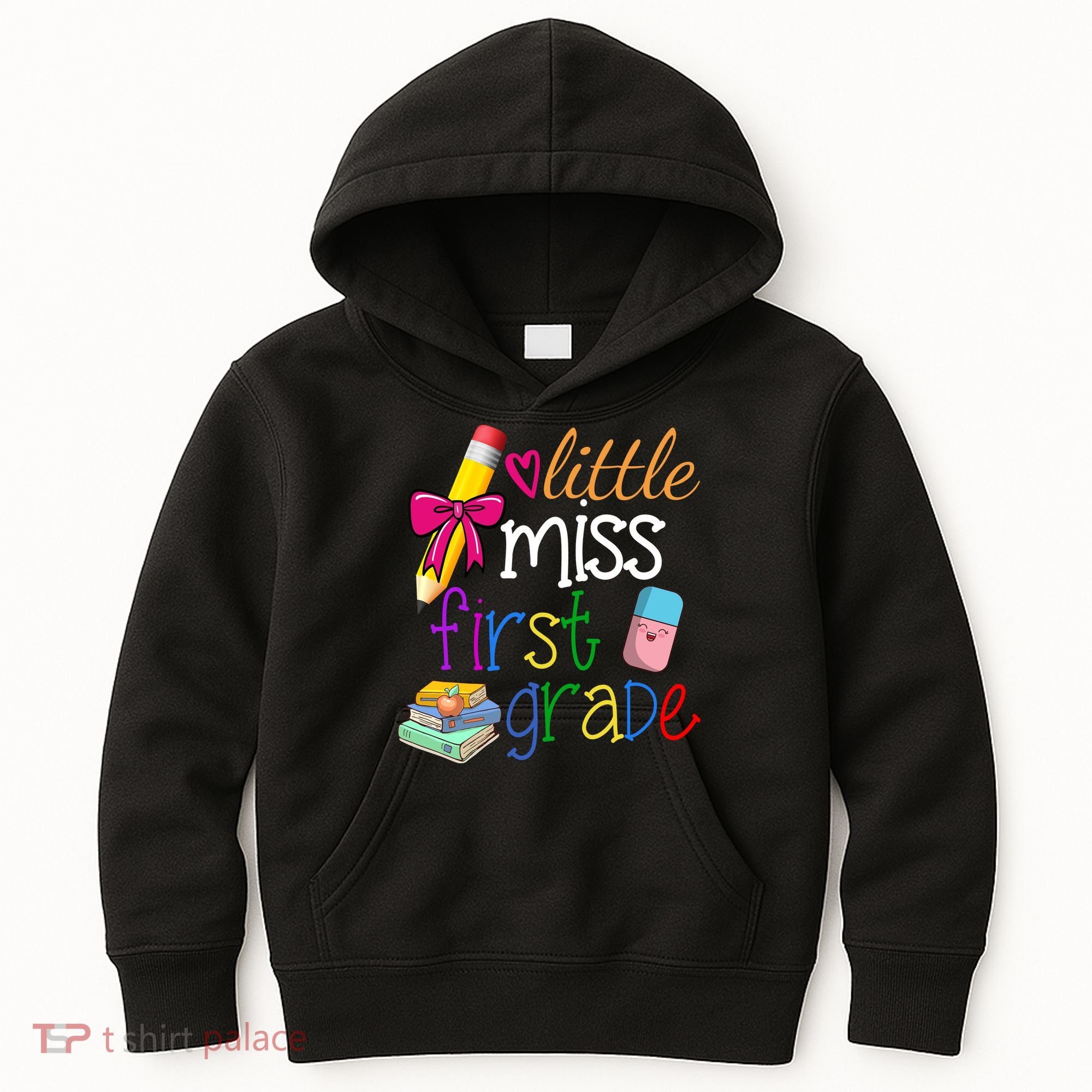Little Miss First Grade Kids Hoodie