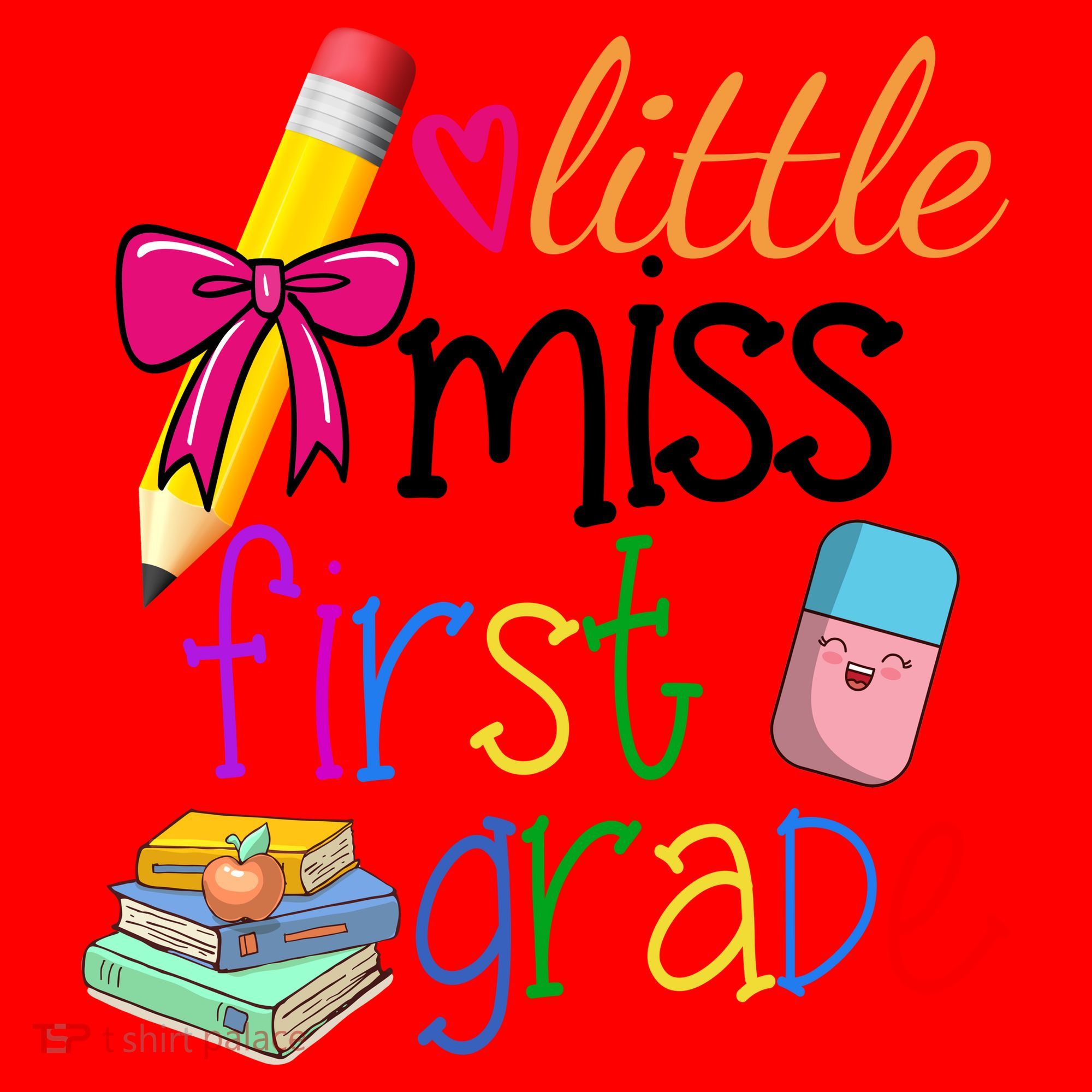 Little Miss First Grade Santa Hat