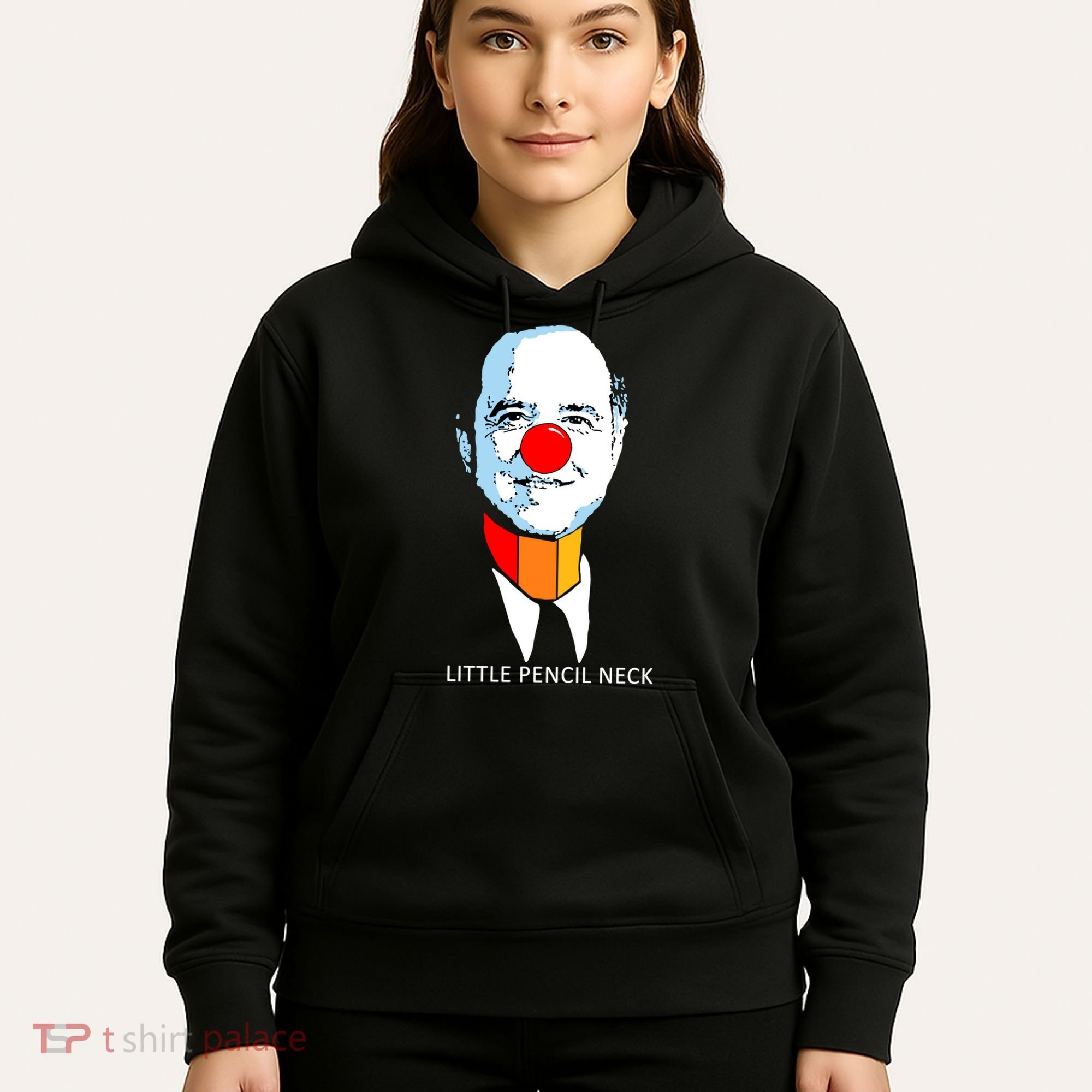 Little Pencil Neck Clown Pro Donald Trump Hoodie
