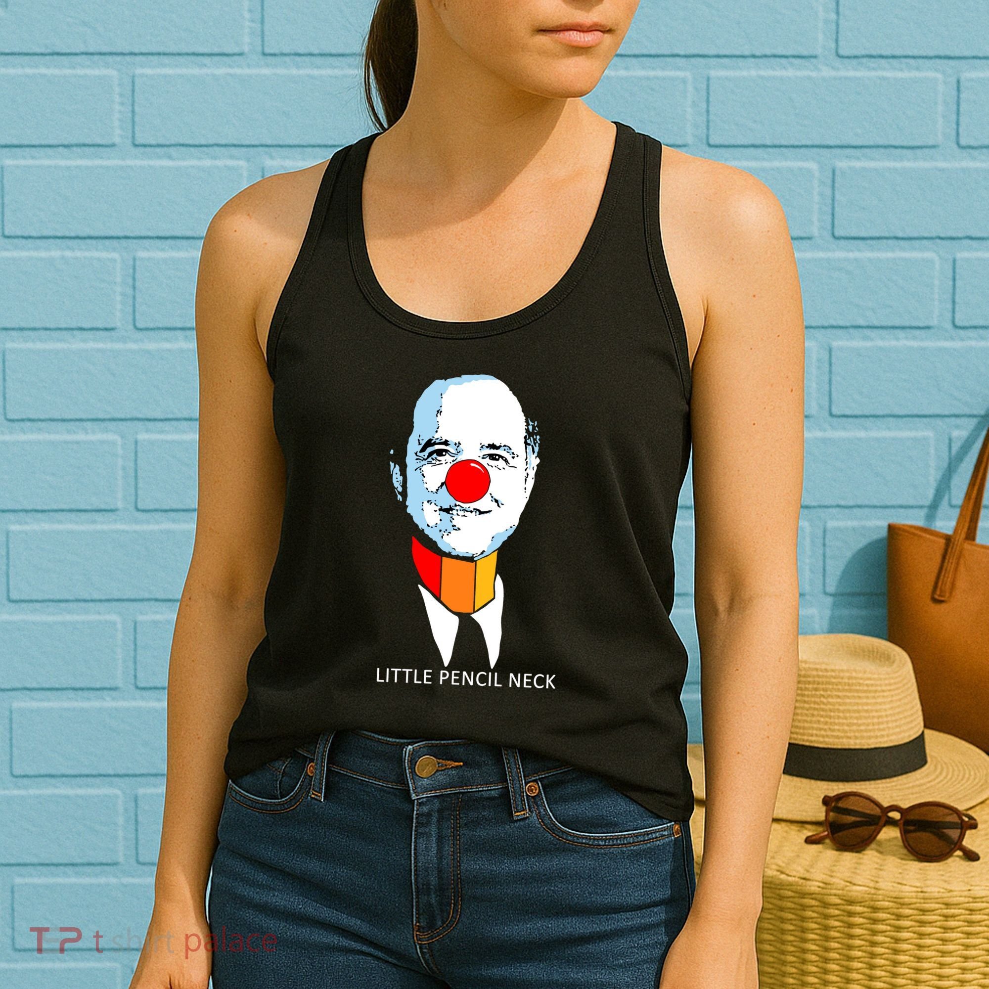 Little Pencil Neck Clown Pro Donald Trump Women's Tank Top