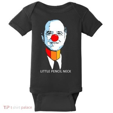 Little Pencil Neck Clown Pro Donald Trump Baby Bodysuit