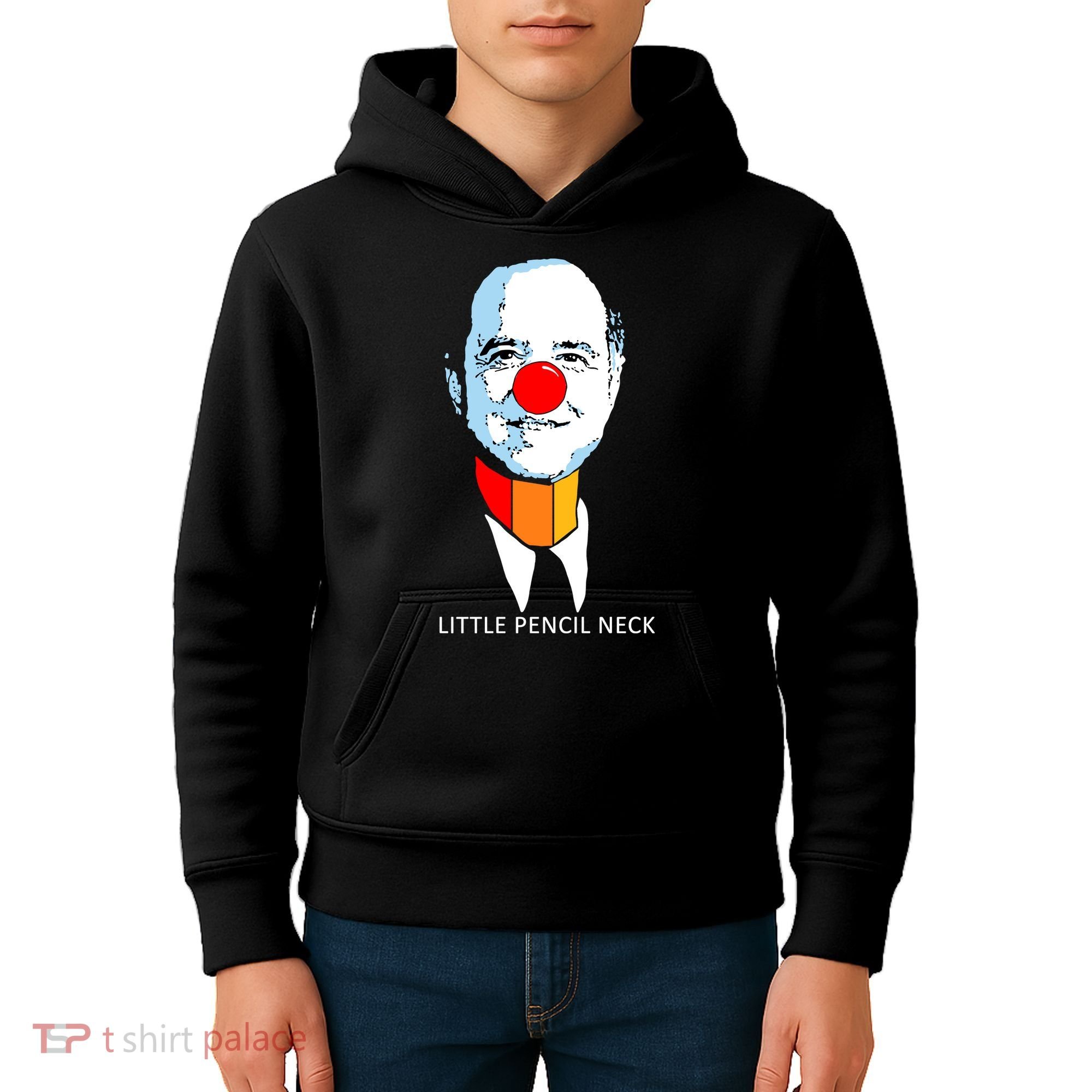 Little Pencil Neck Clown Pro Donald Trump Kids Hoodie