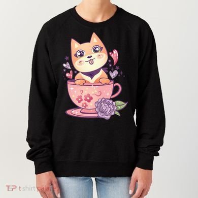 Little Teacup Dog Anime Women's Sweatshirt