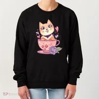Little Teacup Dog Anime Women's Sweatshirt thumb 0