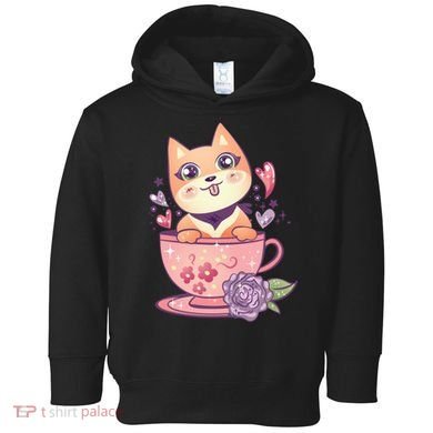 Little Teacup Dog Anime Toddler Hoodie