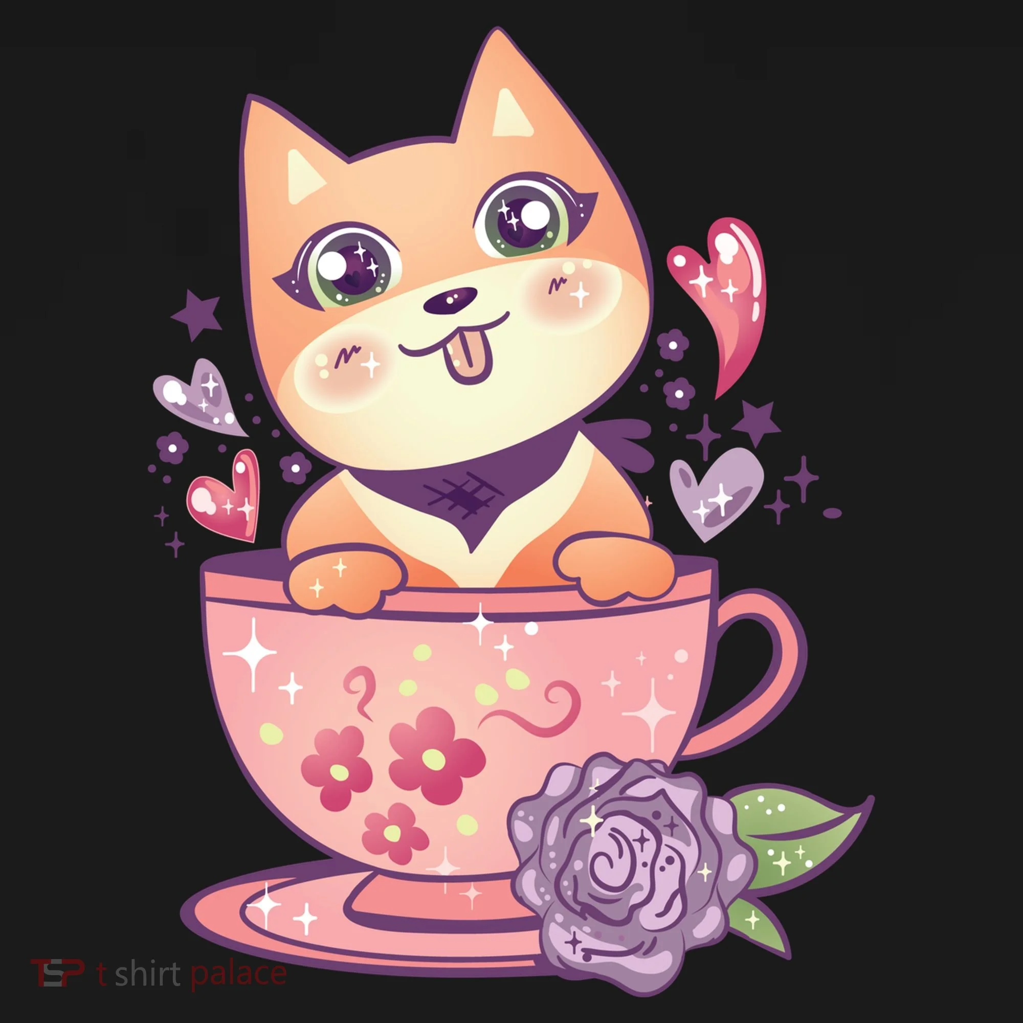 Little Teacup Dog Anime Toddler Hoodie