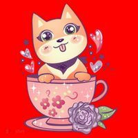 Little Teacup Dog Anime Santa Hat thumb 1