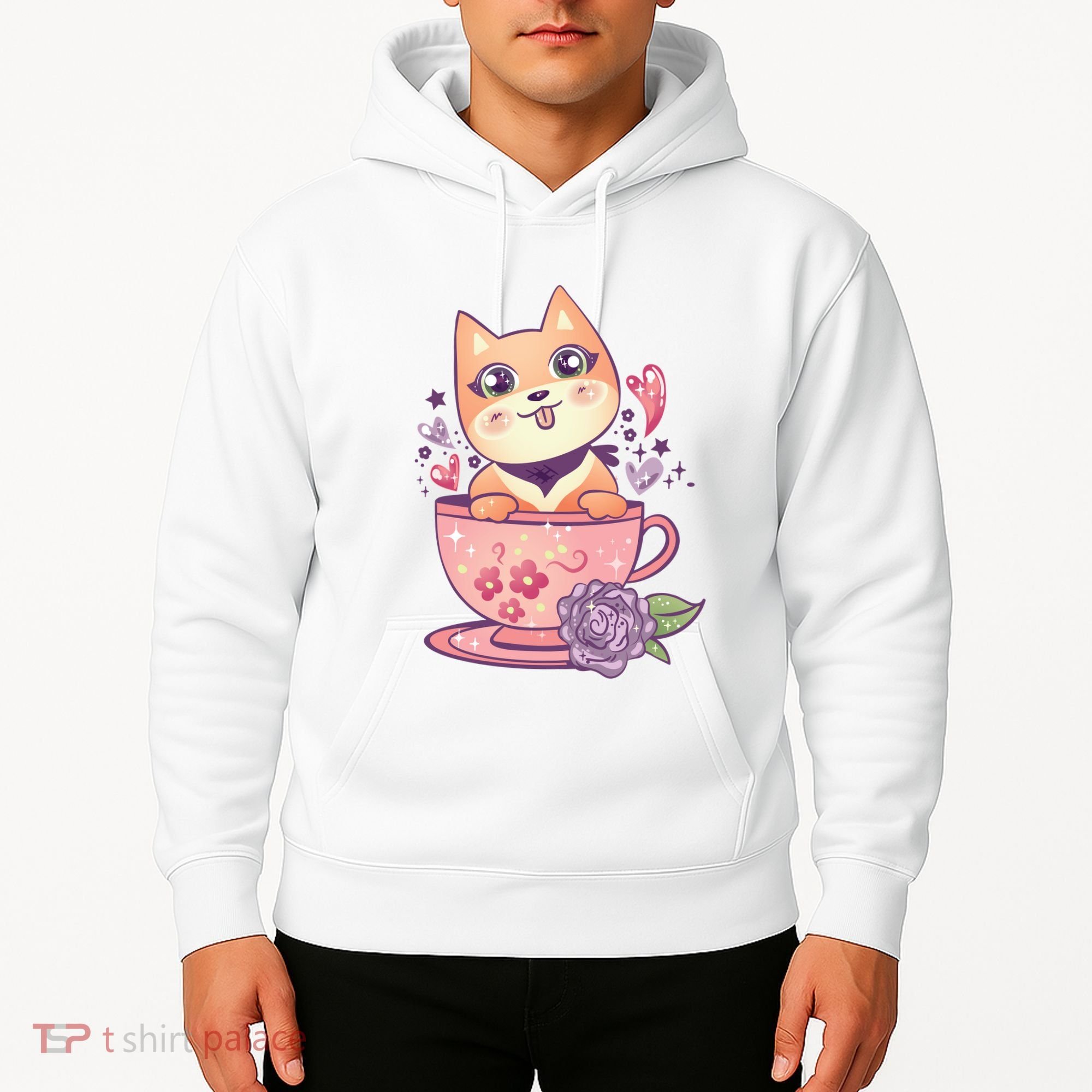 Little Teacup Dog Anime Hoodie