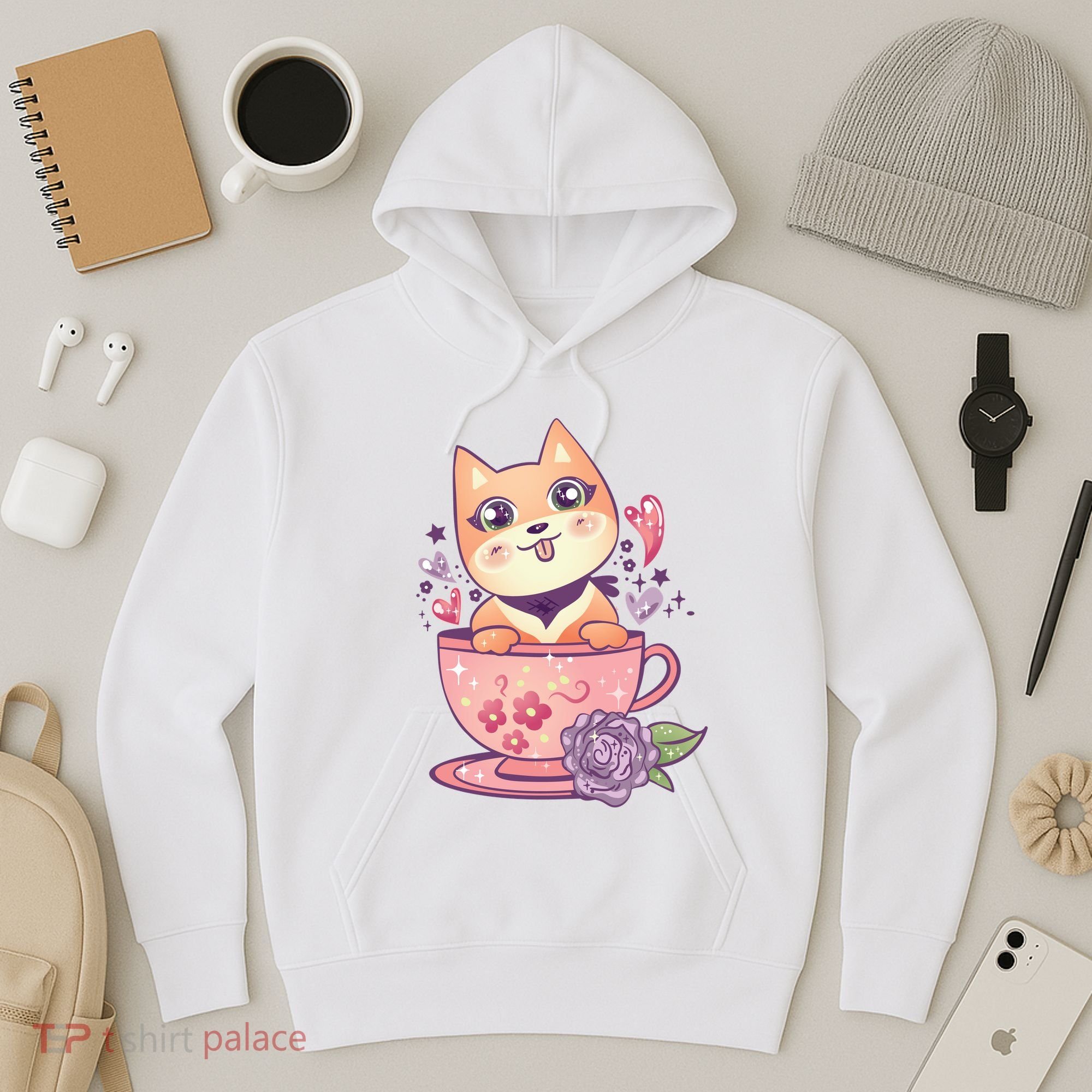 Little Teacup Dog Anime Hoodie