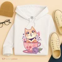 Little Teacup Dog Anime Hoodie thumb 4