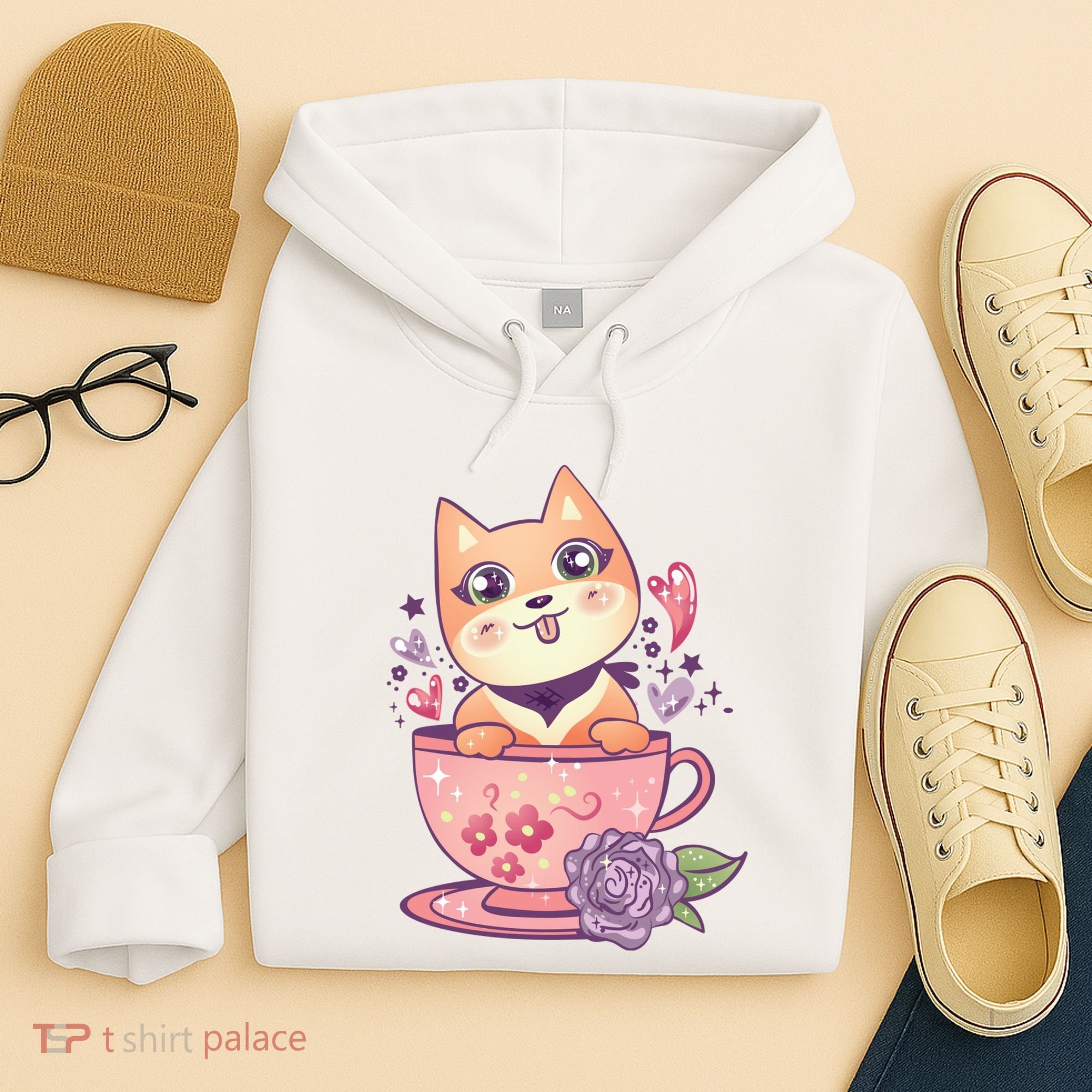 Little Teacup Dog Anime Hoodie