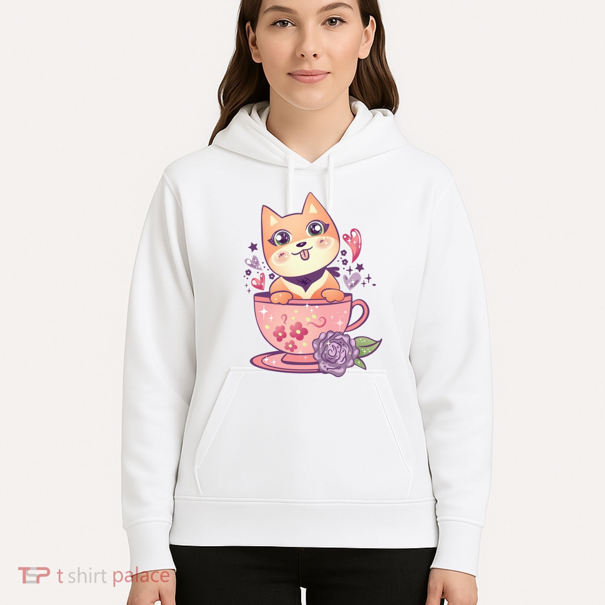 Little Teacup Dog Anime Hoodie