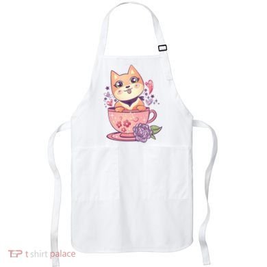 Little Teacup Dog Anime Apron
