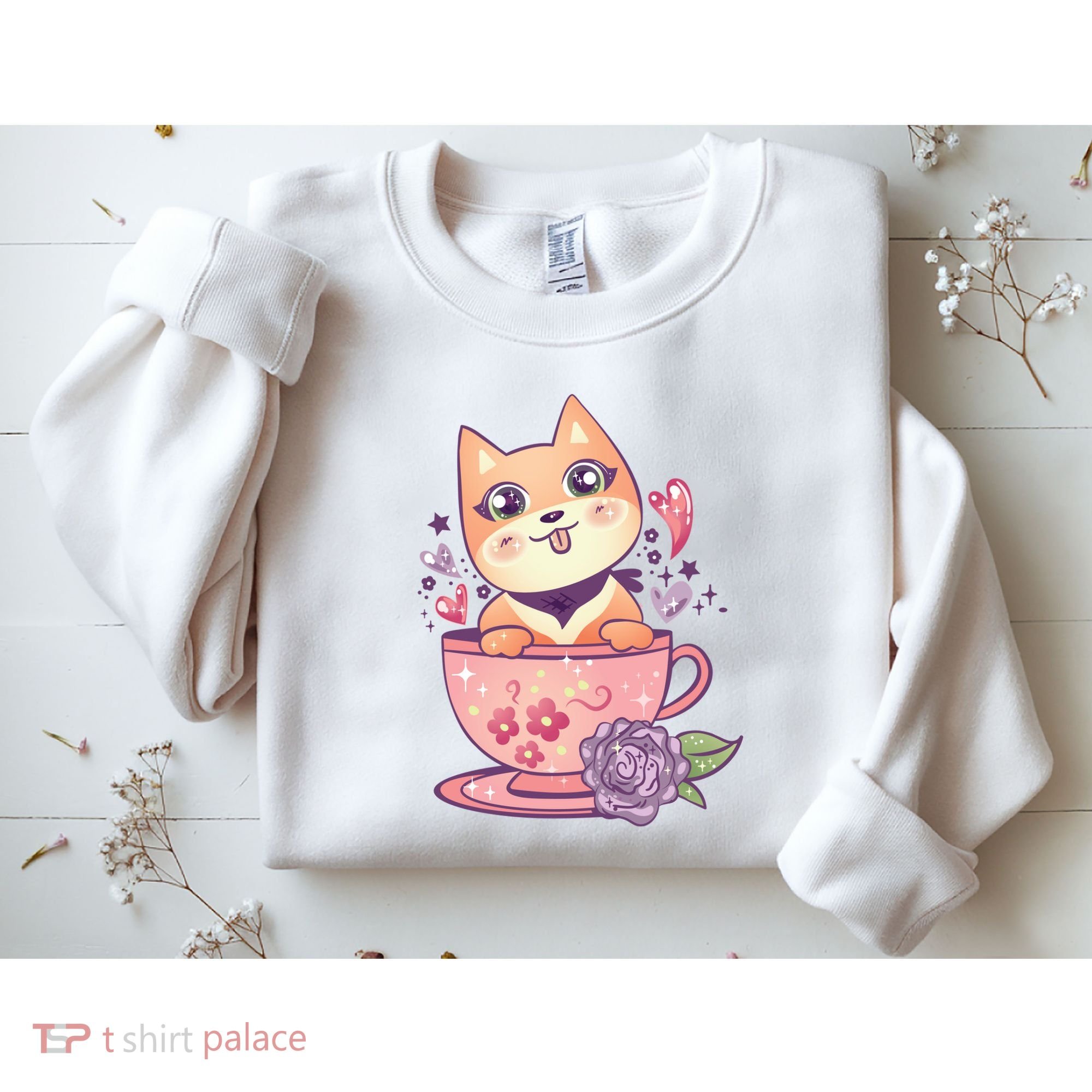Little Teacup Dog Anime Sweatshirt
