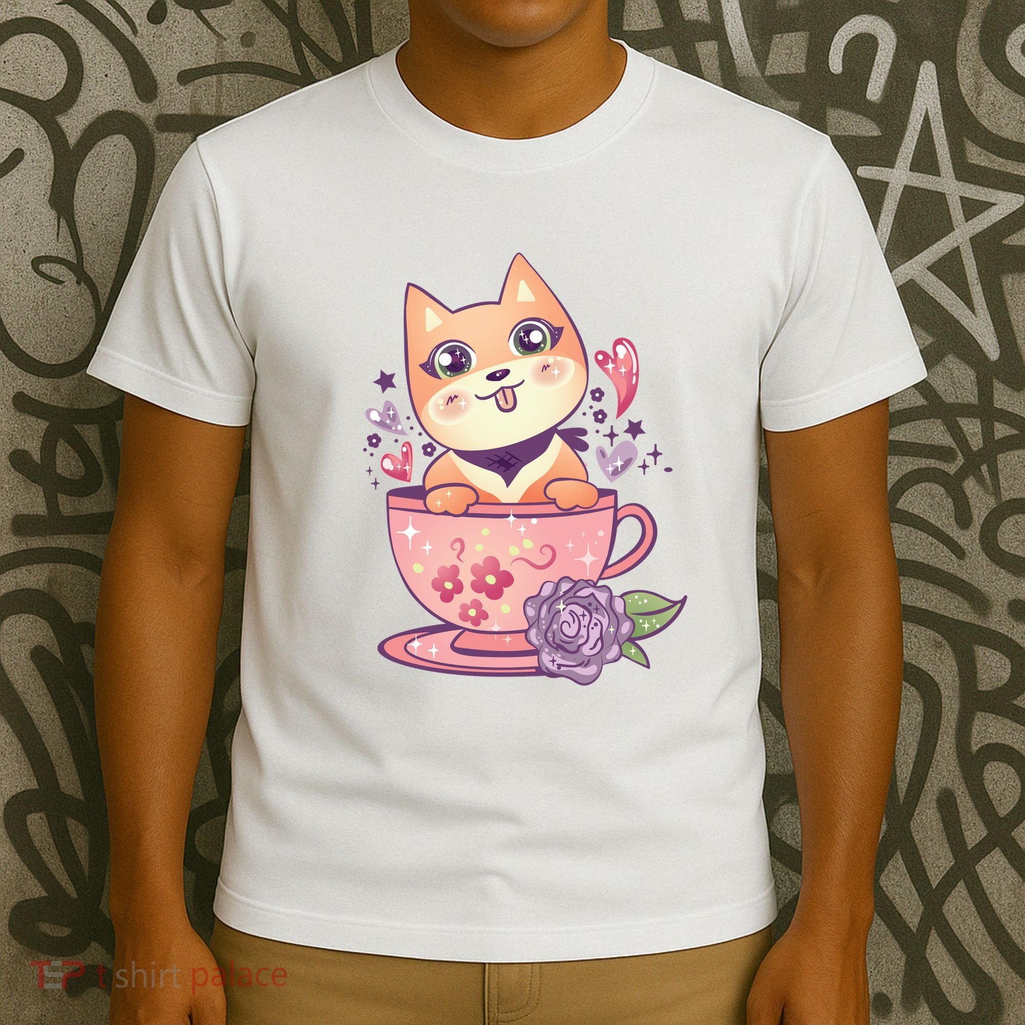 Little Teacup Dog Anime T-Shirt