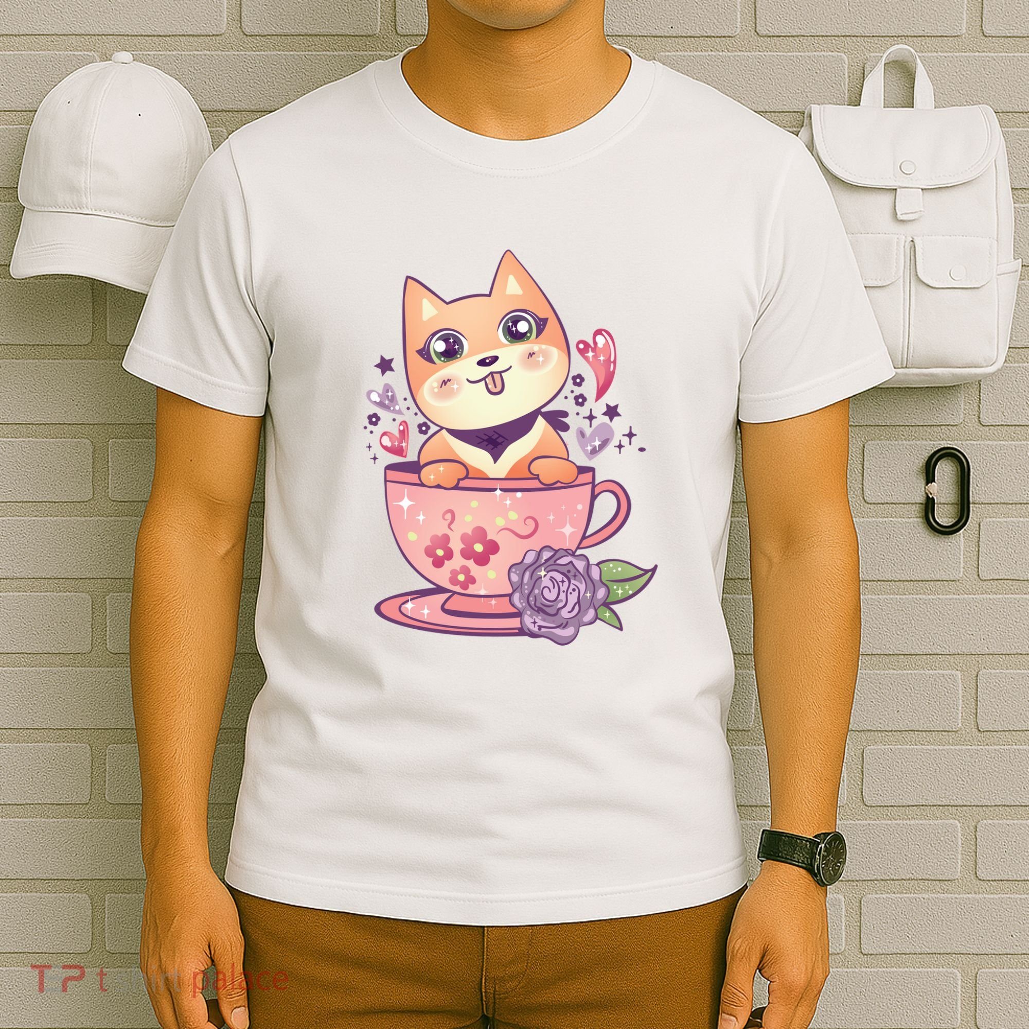 Little Teacup Dog Anime T-Shirt