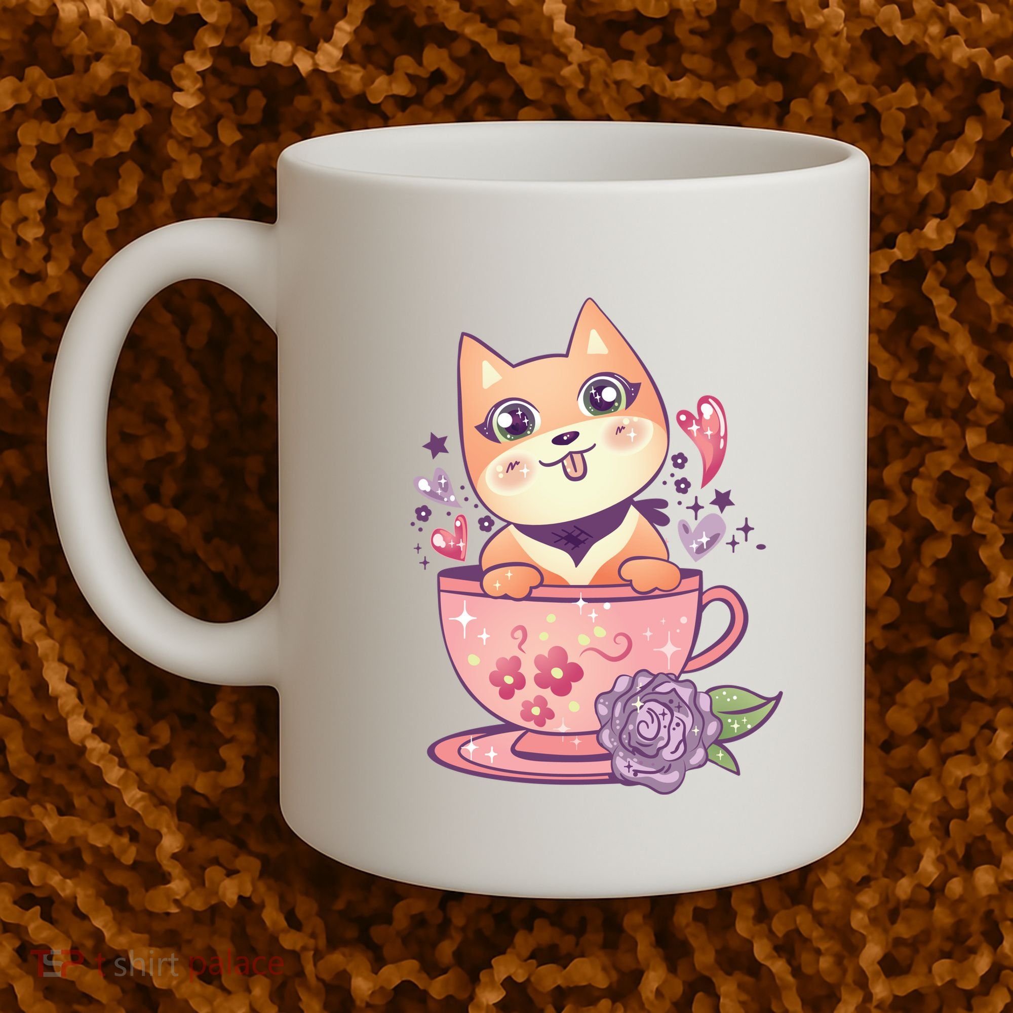 Little Teacup Dog Anime Coffee Mug