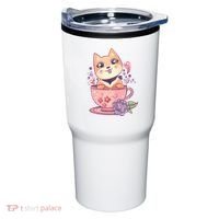Little Teacup Dog Anime Tumbler thumb 0