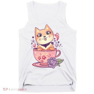 Little Teacup Dog Anime Tank Top