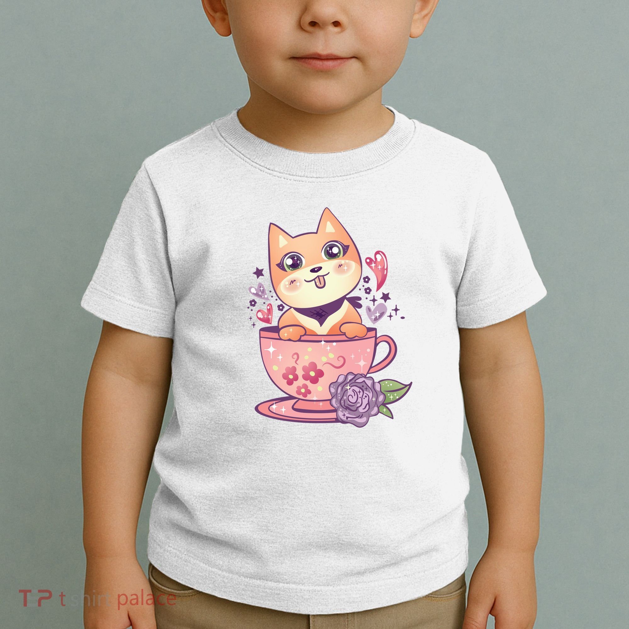 Little Teacup Dog Anime Toddler T-Shirt