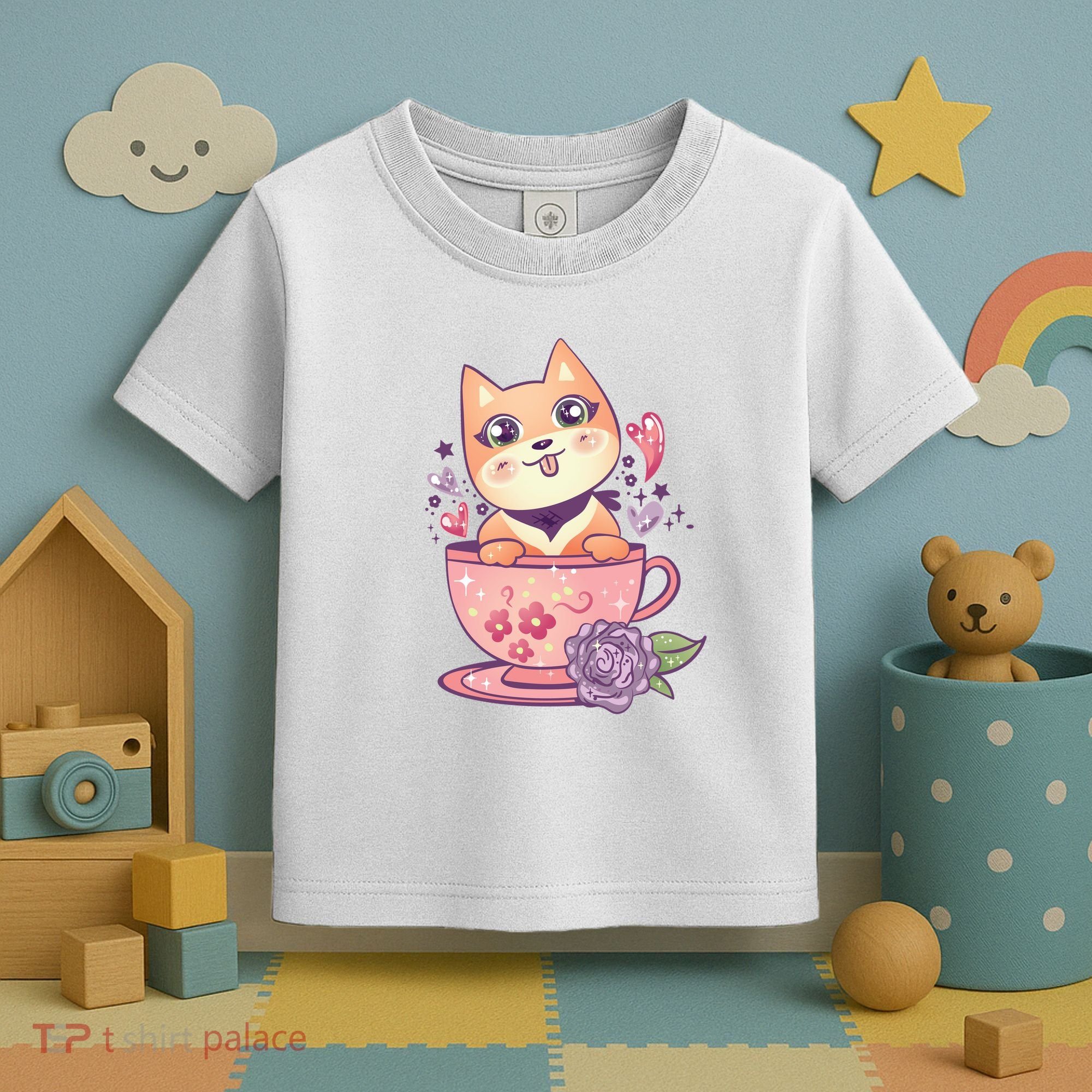 Little Teacup Dog Anime Toddler T-Shirt