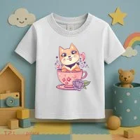 Little Teacup Dog Anime Toddler T-Shirt thumb 3