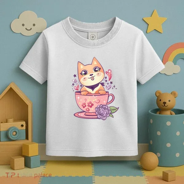 Little Teacup Dog Anime Toddler T-Shirt