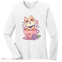 Little Teacup Dog Anime Women's Long Sleeve Shirt thumb 0