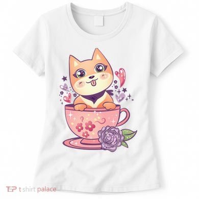 Little Teacup Dog Anime Women's T-Shirt