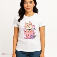 Little Teacup Dog Anime Women's T-Shirt thumb 4