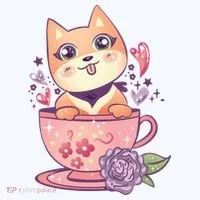 Little Teacup Dog Anime Women's T-Shirt thumb 6