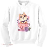 Little Teacup Dog Anime Kids Sweatshirt thumb 0