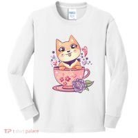 Little Teacup Dog Anime Kids Long Sleeve Shirt thumb 0