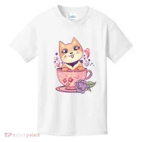 Little Teacup Dog Anime Kids T-Shirt thumb 0