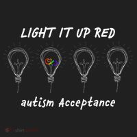 Light It Up Red Autism Acceptance Golf Towel thumb 3