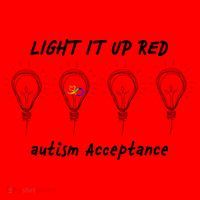 Light It Up Red Autism Acceptance Santa Hat thumb 1