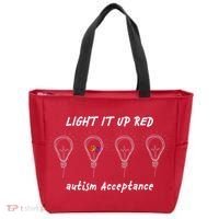 Light It Up Red Autism Acceptance Bag thumb 0