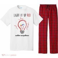 Light It Up Red Autism Acceptance Awareness Pajama Set thumb 0