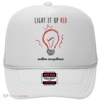 Light It Up Red Autism Acceptance Awareness Hat thumb 0
