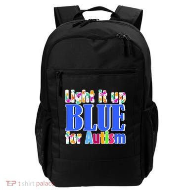 Light It Up Blue For Autism Awareness Month Backpack