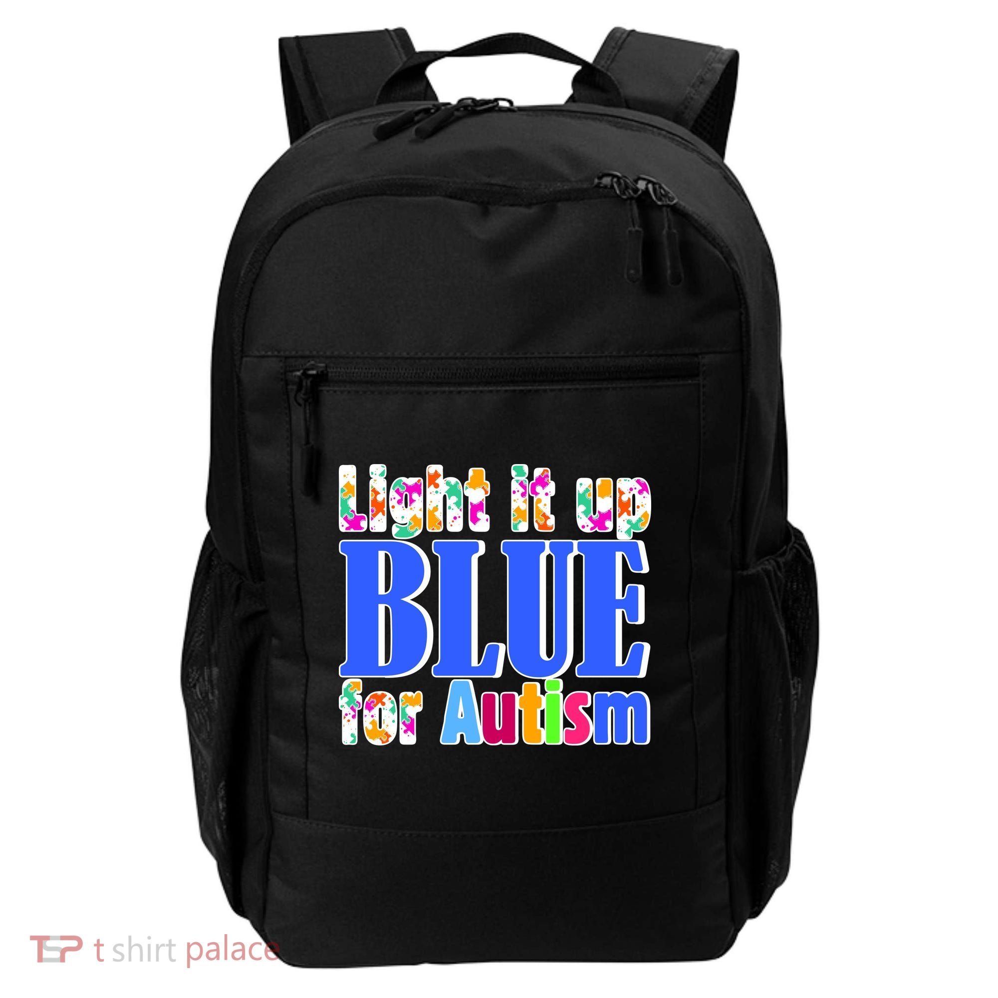 Light It Up Blue For Autism Awareness Month Backpack