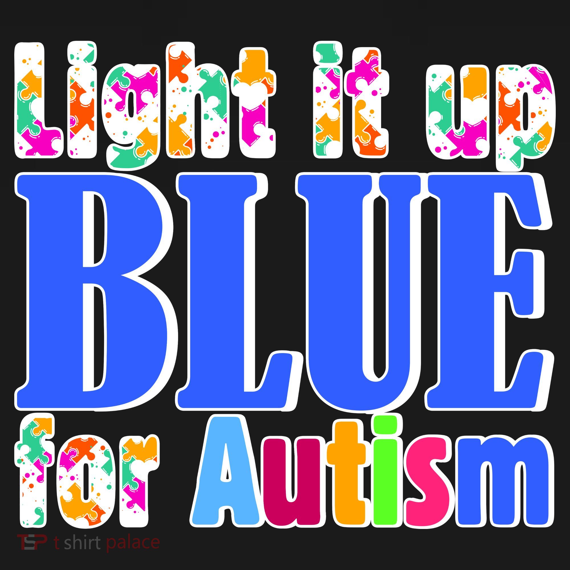 Light It Up Blue For Autism Awareness Month Backpack