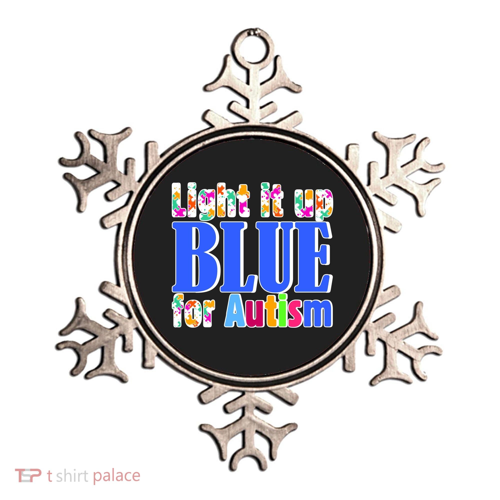 Light It Up Blue For Autism Awareness Month Ornament