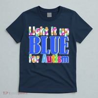 Light It Up Blue For Autism Awareness Month T-Shirt thumb 5