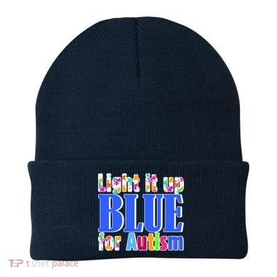 Light It Up Blue For Autism Awareness Month Beanie