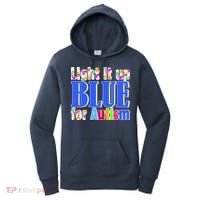 Light It Up Blue For Autism Awareness Month Women's Hoodie thumb 0