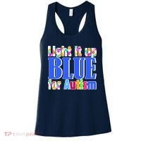 Light It Up Blue For Autism Awareness Month Women's Tank Top thumb 0