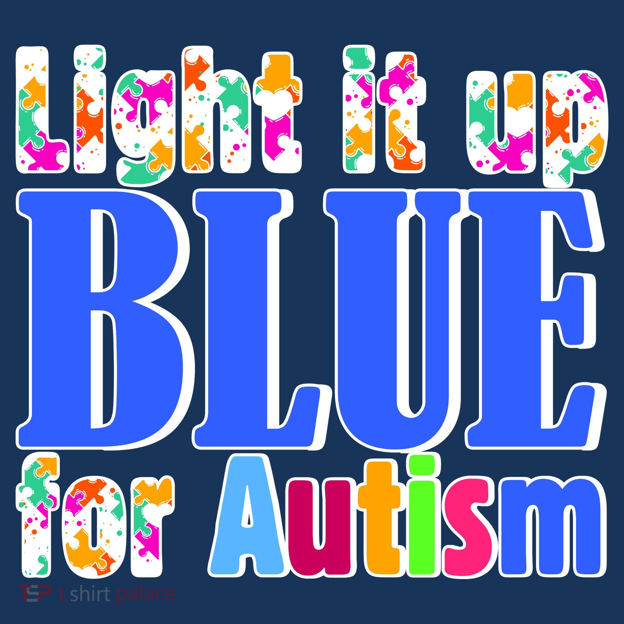 Light It Up Blue For Autism Awareness Month Tank Top